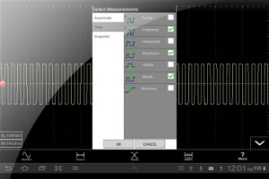 Darmowe aplikacje dla oscyloskopów Tektronix na platformę Android