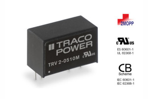 2-watowe konwertery DC-DC z izolacją do 5 kV AC do aplikacji medycznych i przemysłowych