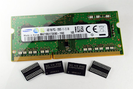 Samsung rozpoczął masową produkcję pamięci DRAM 4 Gb DDR3 w procesie 20 nm