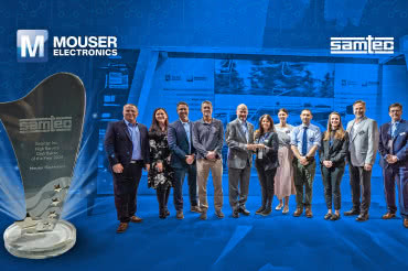 Mouser Electronics z tytułem Globalnego Dystrybutora Roku 