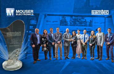 Mouser Electronics z tytułem Globalnego Dystrybutora Roku 