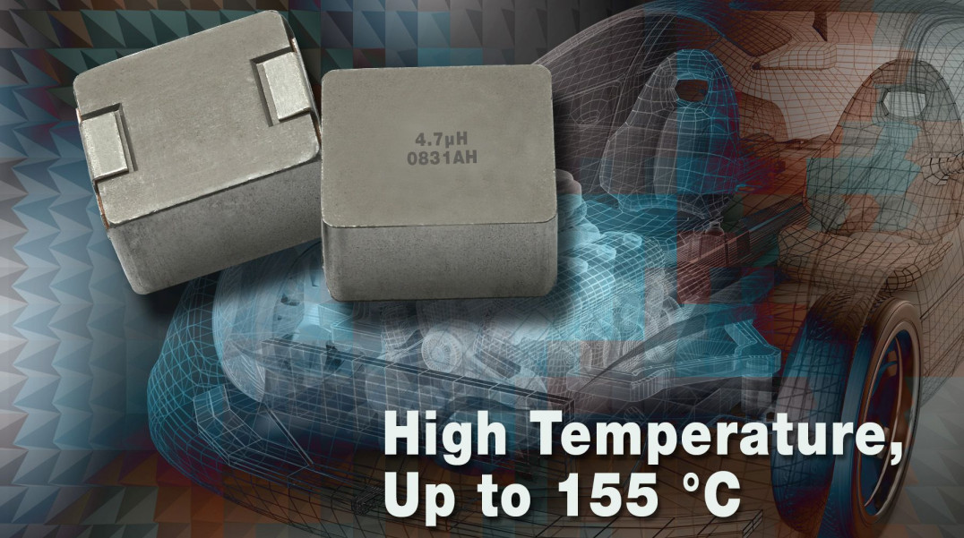 Cewki SMD o prądzie znamionowym do 69,2 A na zakres temperatur pracy do +155°C