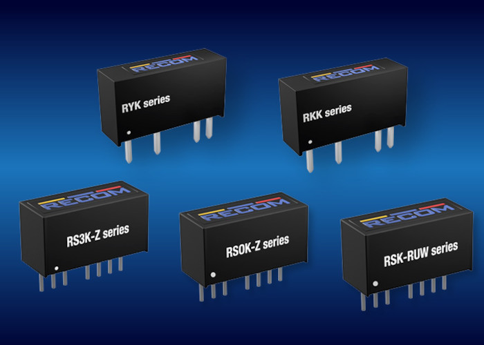 Nowe serie konwerterów DC-DC firmy Recom w wersjach zmodernizowanych