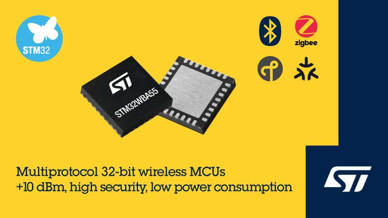 Mikrokontrolery z modułem komunikacyjnym 2,4 GHz o mocy wyjściowej do +10 dBm