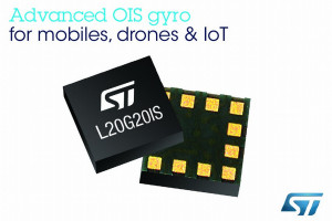 Miniaturowy, dwuosiowy żyroskop MEMS do stabilizacji obrazu w kamerach i smartfonach