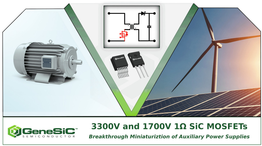 Tranzystory SiC MOSFET o napięciach przebicia 3300 V i 1700 V do systemów fotowoltaicznych