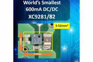 Najmniejszy na rynku konwerter DC-DC step-down 600 mA o wymiarach 0,96 x 0,88 x 0,33 mm