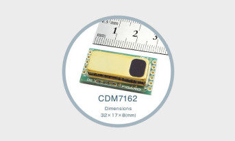 Czujnik dwutlenku węgla typu NDIR w obudowie o wymiarach 32 x 17 x 8 mm