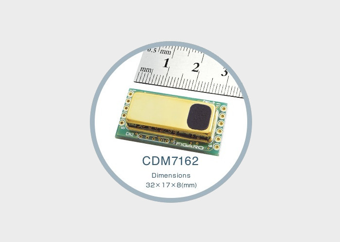 Czujnik dwutlenku węgla typu NDIR w obudowie o wymiarach 32 x 17 x 8 mm