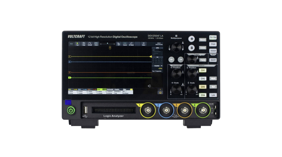 Nowa seria oscyloskopów Voltcraft o szerokości pasma od 70 do 250 MHz