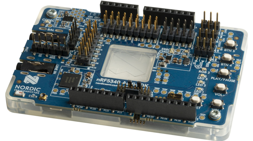 Zestaw nRF5340 Audio DK do opracowywania bezprzewodowych projektów LE Audio nowej generacji
