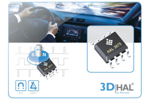 Czujnik Halla do pomiaru kąta obrotu w pełnym zakresie 360°