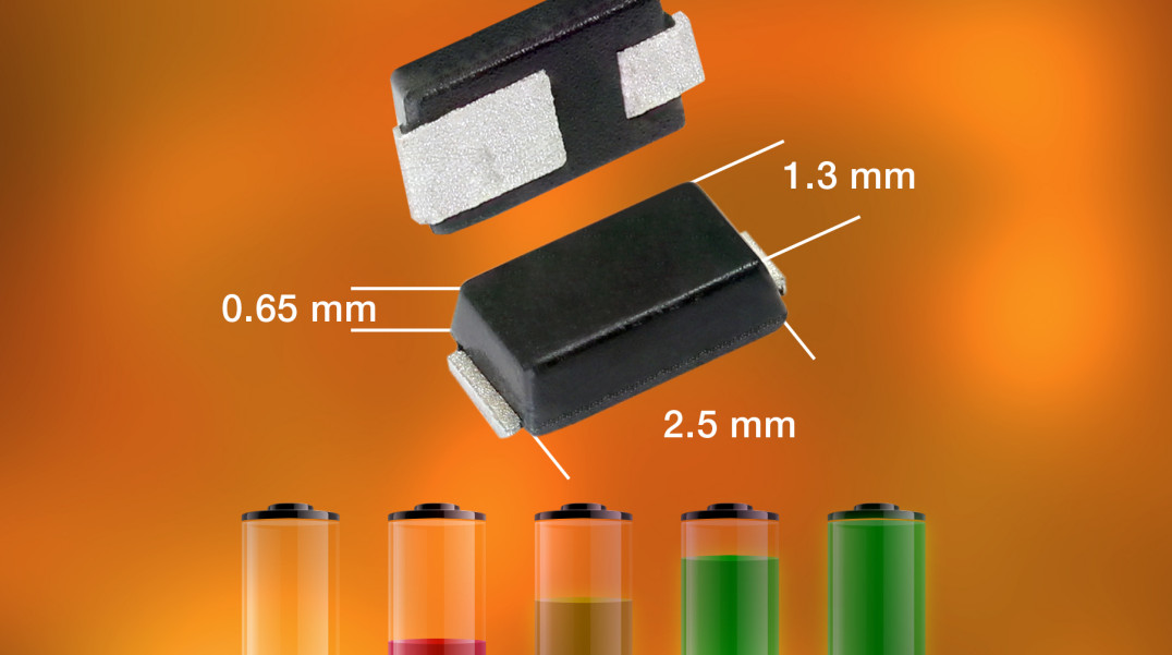 Ultraszybkie 1- i 2-amperowe diody prostownicze FRED Pt o wymiarach 2,5 x 1,3 x 0,65 mm