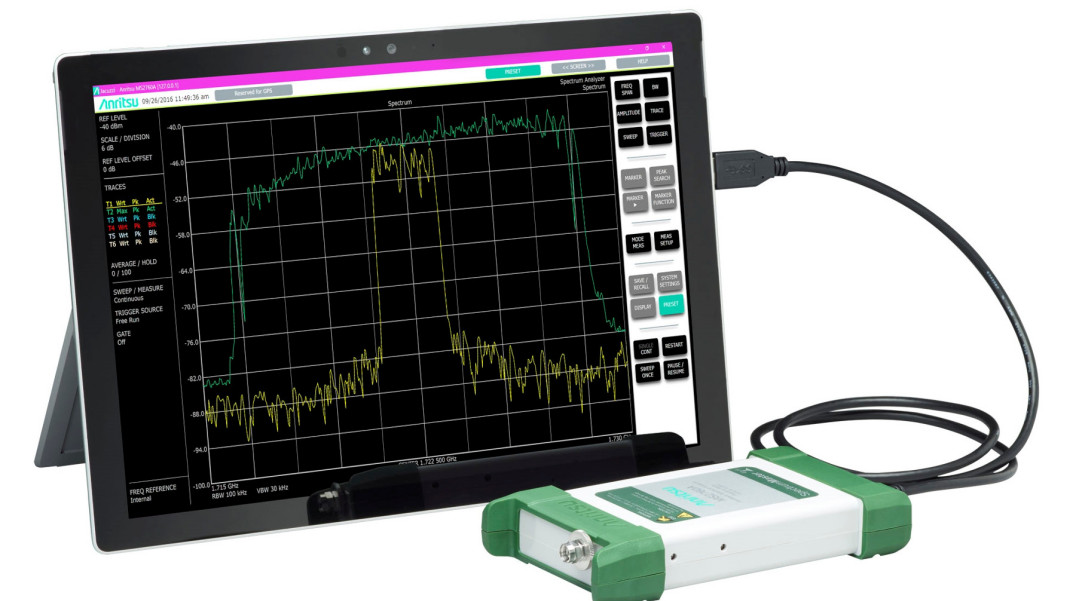 Ultraprzenośne analizatory widma USB na zakres fal milimetrowych