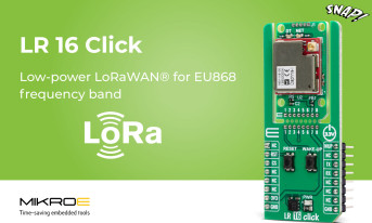 Moduł komunikacyjny mikroBUS na pasmo 868 MHz zgodny ze specyfikacją LoRaWAN 1.0.4