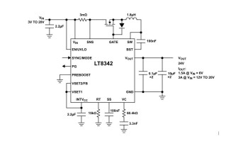 Konwerter DC-DC step-up o małej emisji elektromagnetycznej i napięciu wyjściowym do 36 V