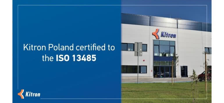 Kitron Poland ma certyfikat ISO 13485 