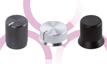 Pokrętła aluminiowe do potencjometrów i enkoderów obrotowych z wałkami D-cut o średnicy 6 mm