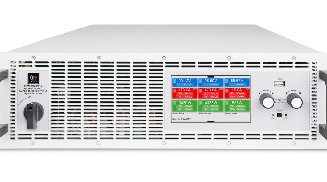Dwukierunkowe zasilacze 3-kanałowe o mocy znamionowej 3 x 10 kW