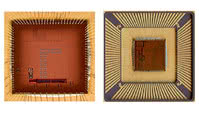 Mikrofotografie struktury procesorów Adelit oraz Azuryt