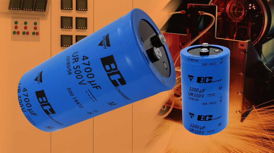 Kondensatory elektrolityczne 680...22000 µF/500 V o dużej niezawodności