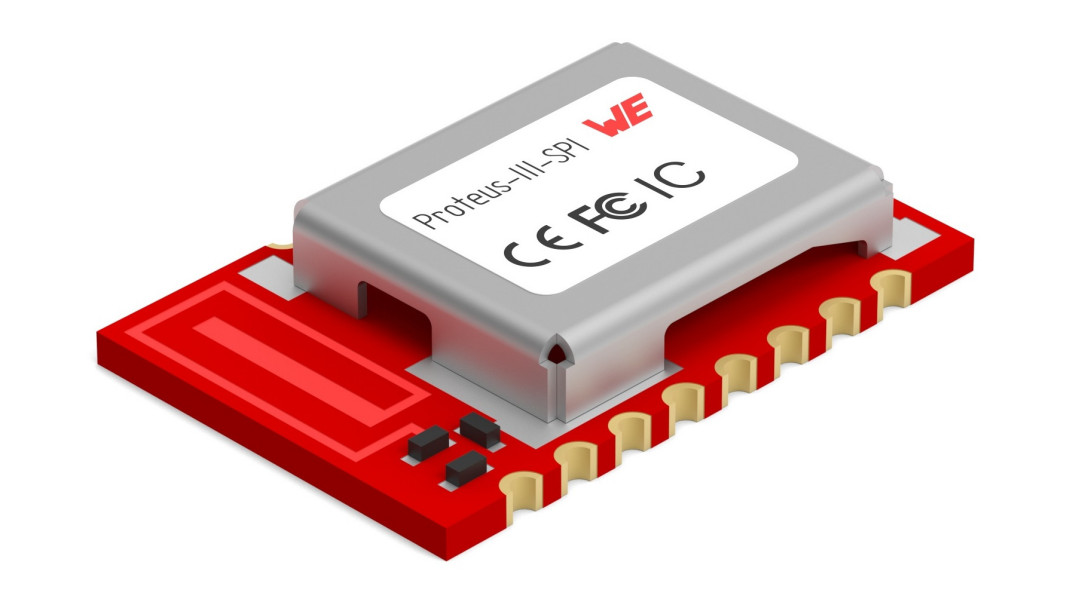 Moduł komunikacyjny BLE 5.1 Proteus-III firmy Wurth Elektronik w wersji z interfejsem SPI
