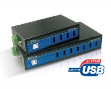 Moxa UPort 404/407 - przemysłowe huby USB