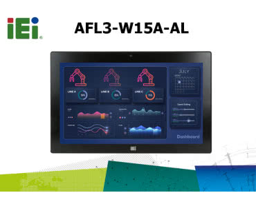 Lekki i bezwentylatorowy komputer przemysłowy panelowy: iEi AFL3-W15A-AL