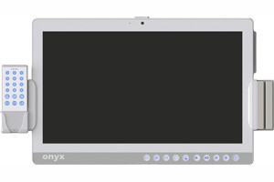 Przyłóżkowy terminal informacyjno - rozrywkowy dla pacjentów - ONYX-BE381