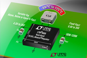 Regulator DC-DC µModule o sprawności 98% i zakresie temperatur pracy –55...+125°C