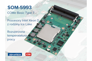 SOM-5993 -  wydajny moduł COM Express® Basic Type 7 z Ice Lake