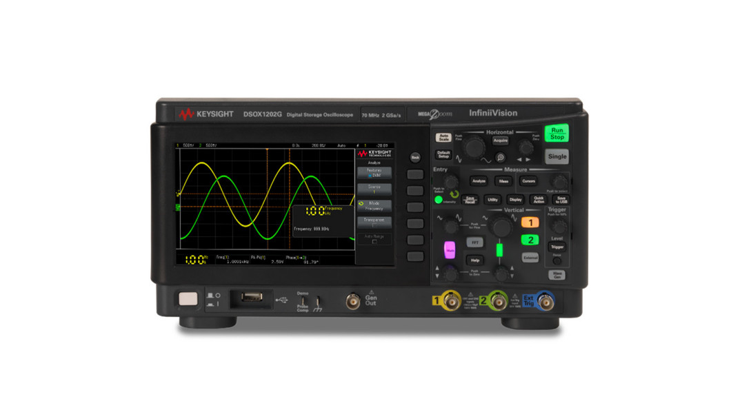 Tanie 2-kanałowe oscyloskopy InfiniiVision 1000 X-Series w wersji na pasmo do 200 MHz