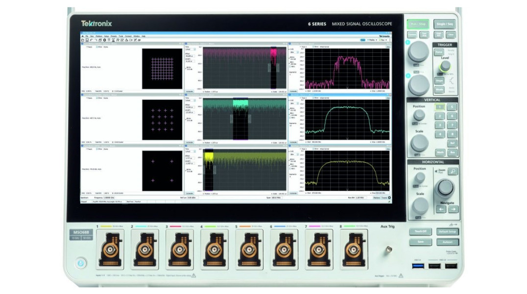 Oprogramowanie SignalVu Spectrum Analyzer 5.4 z możliwością równoczesnej analizy 8 sygnałów
