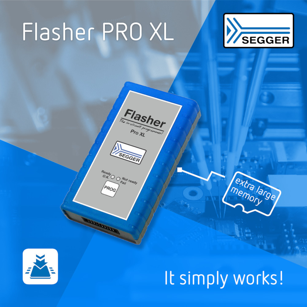 Programator SEGGER Flasher PRO XL z 2 GB wewnętrznej pamięci i obsługą kart microSD