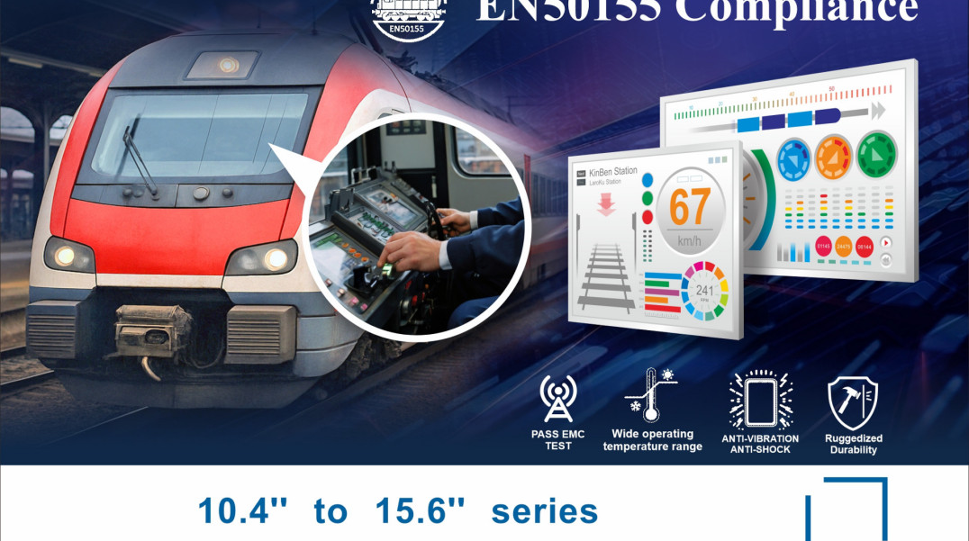 Wyświetlacze TFT JDIT-K z certyfikatem EN50155 do zastosowań w transporcie szynowym