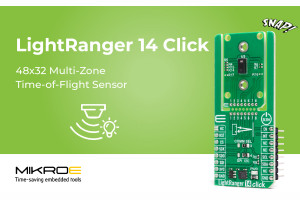 Wielostrefowy czujnik dToF formatu Click do pomiarów odległości i mapowania głębi