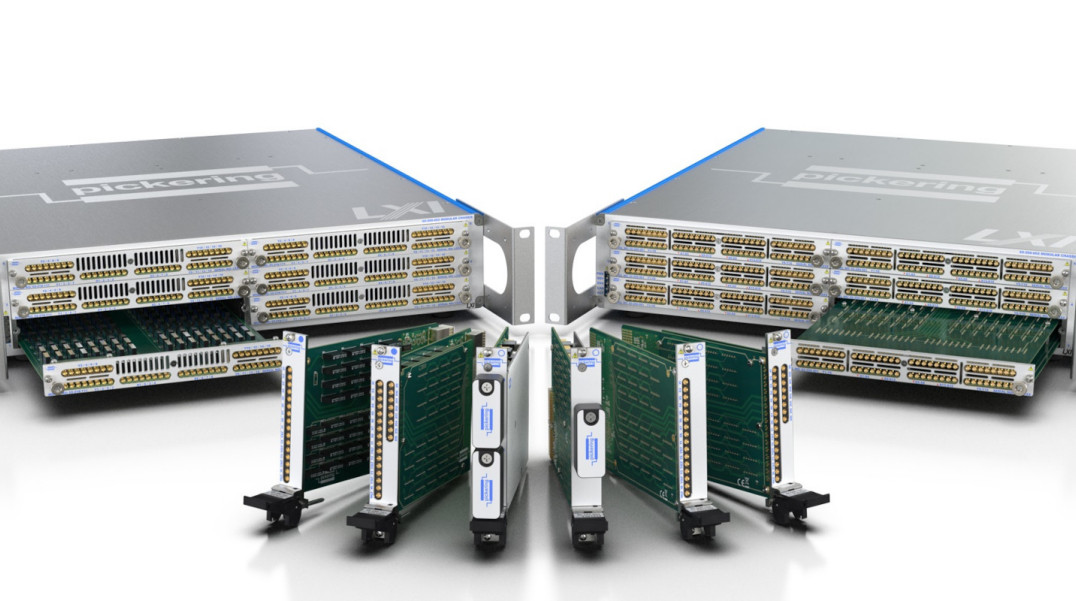 Moduły przełączające PXI, PXIe i LXI o małym prądzie upływu do testerów półprzewodnikowych