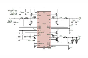 Trójwyjściowy kontroler DC-DC buck/buck/boost LTC7818