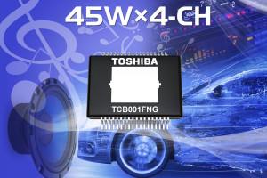 Samochodowy wzmacniacz audio 4 x 45 W w obudowie SMD