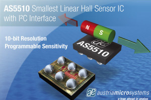 Najmniejszy na rynku liniowy czujnik Halla z interfejsem I²C AS5510