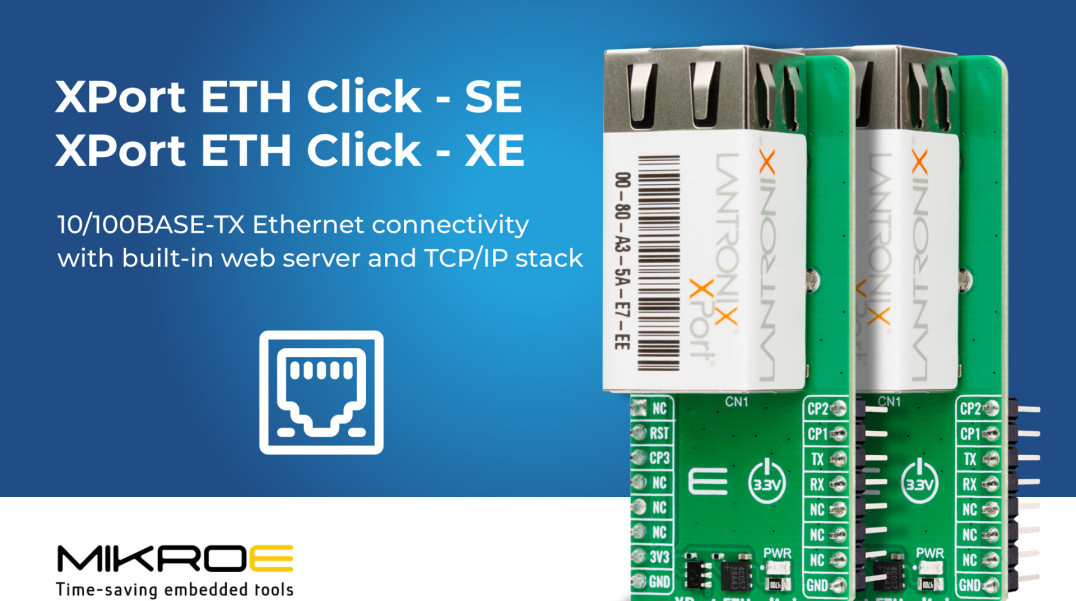 Płytka rozszerzająca standardu Click z interfejsem Ethernet i 256-bitowym szyfrowaniem AES