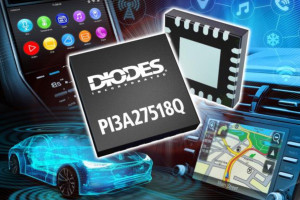 6-kanałowy multiplekser/demultiplekser 1:2 o paśmie 380 MHz do elektroniki samochodowej