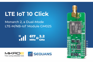 Płytka peryferyjna standardu Click z modułem komunikacyjnym LTE-M/NB-IoT
