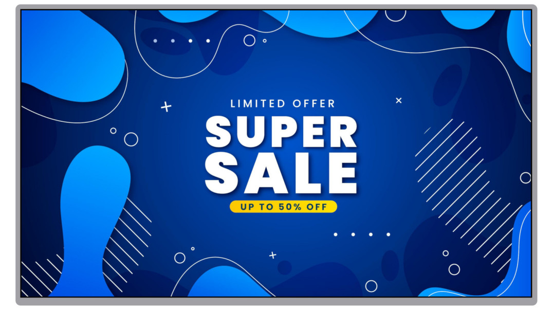 43-calowy wyświetlacz dla systemów digital signage