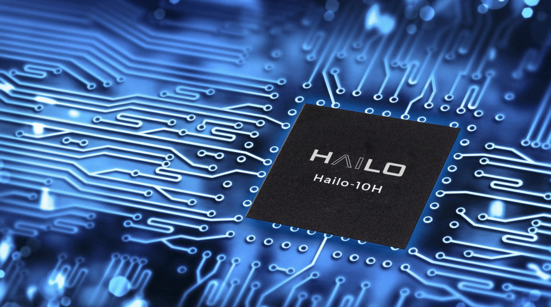Układ scalony Hailo-10H przeznaczony do implementacji algorytmów sztucznej inteligencji (AI)