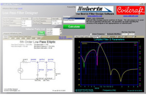 Symulator filtrów eliptycznych bazujący na rzeczywistych parametrach cewek Coilcraft