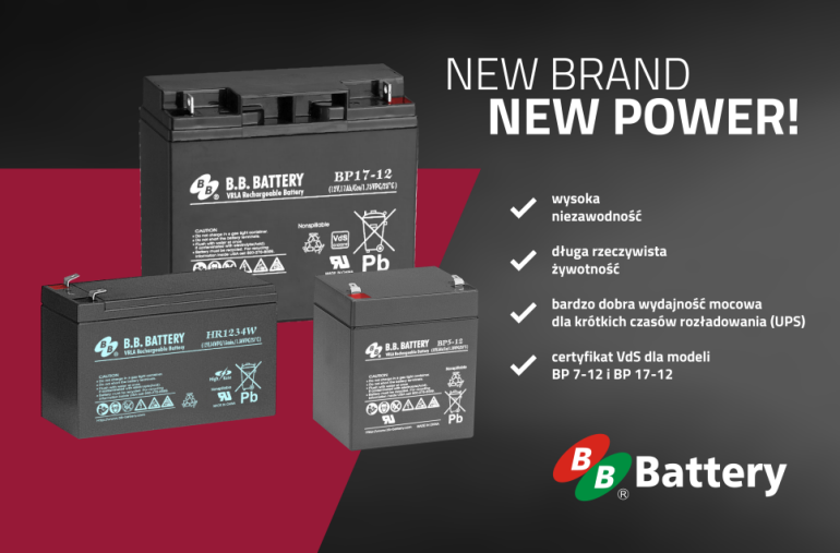 B.B. Battery nowa marka akumulatorów kwasowo ołowiowych w Wamtechnik 