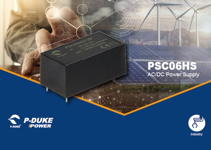 6-watowe zasilacze sieciowe o zakresie napięcia wejściowego od 85 do 530 VAC