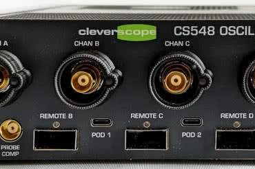 Cleverscope CS548 - oscyloskop z izolacją galwaniczną 2 kV lub 30 kV 