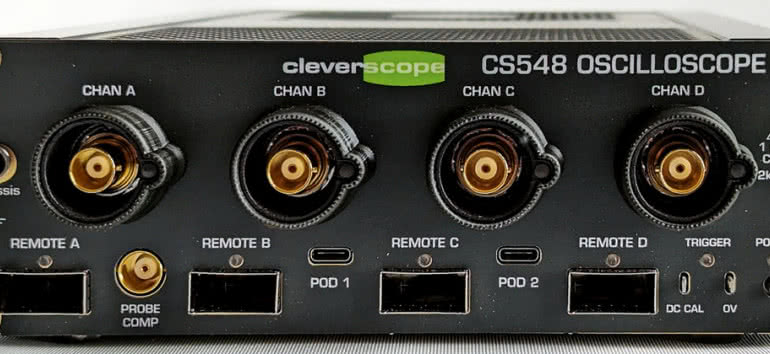 Cleverscope CS548 - oscyloskop z izolacją galwaniczną 2 kV lub 30 kV 